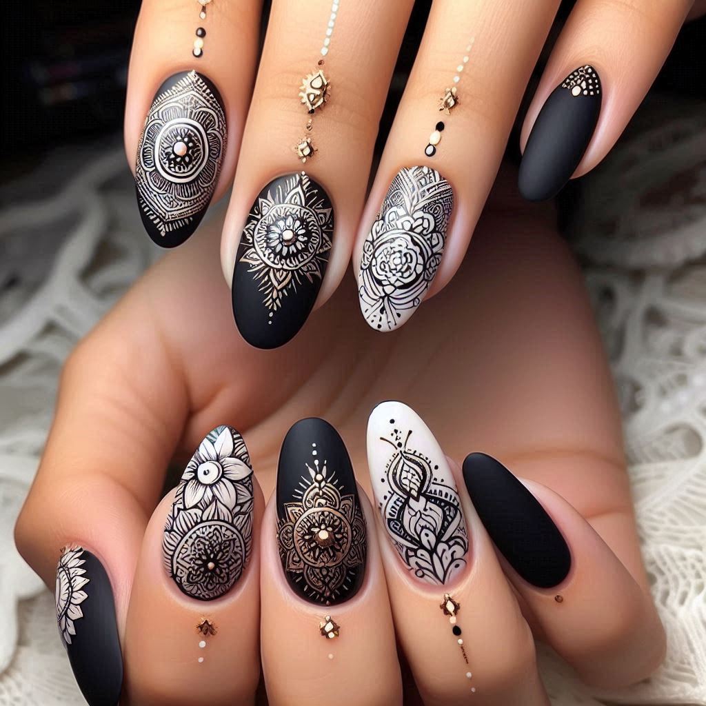 Mandala Nails 1