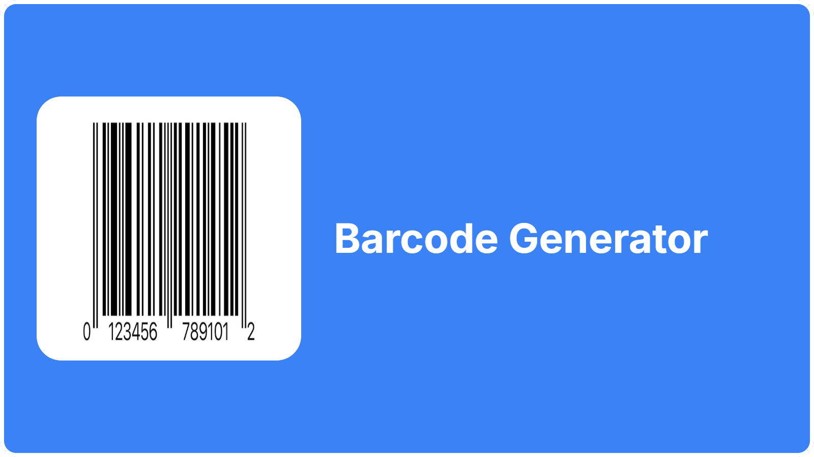 Barcode Generator